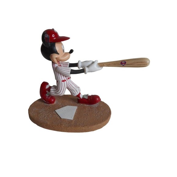 Disney Mickey & Friends Philadelphia Phillies Mickey Mouse Home Run Hero Figurin - Picture 5 of 6